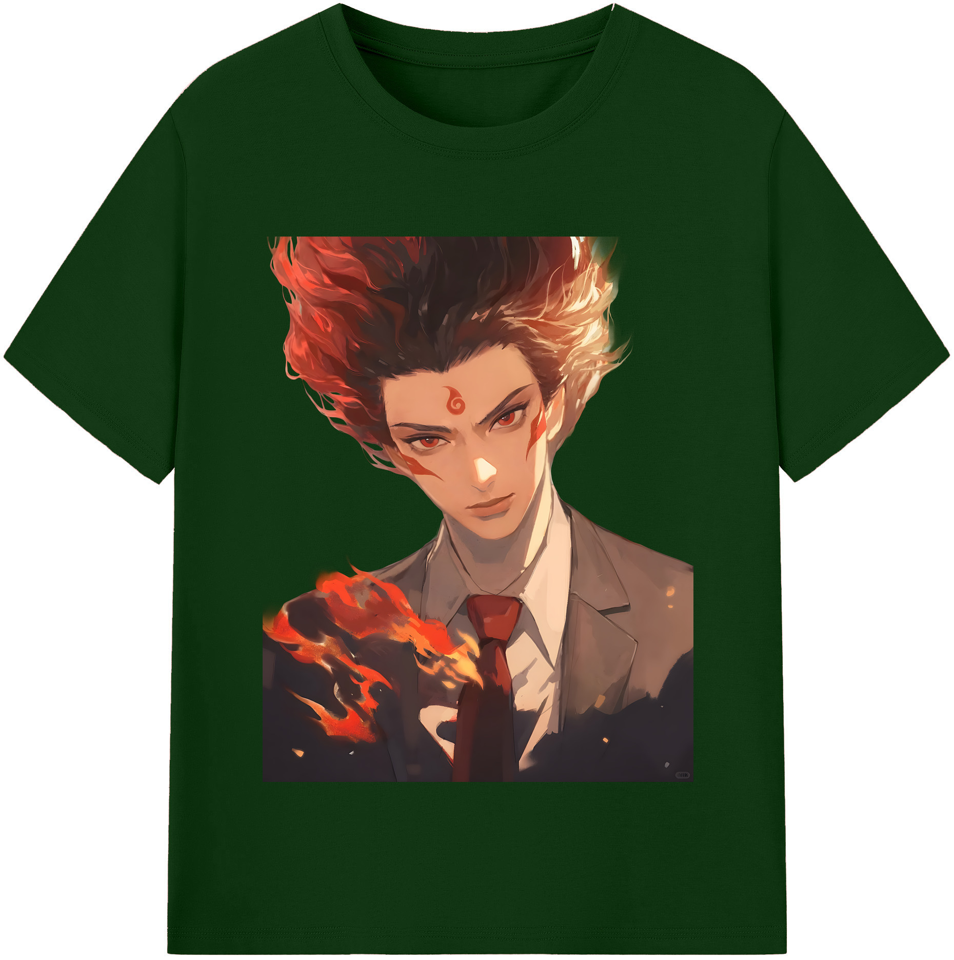 （画像用） Ne Zha 2 ナタ 魔童の大暴れ 綿100％半袖Tシャツ（フロントプリント）